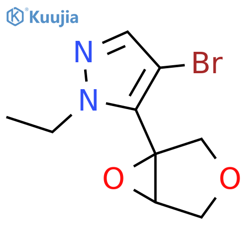 4-bromo-5-{3,6-dioxabicyclo3.1.0hexan-1-yl}-1-ethyl-1H-pyrazole structure