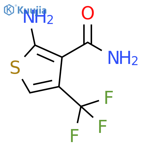 2-amino-4-(trifluoromethyl)thiophene-3-carboxamide structure