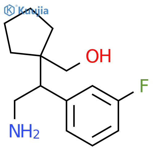 Cyclopentanemethanol, 1-[2-amino-1-(3-fluorophenyl)ethyl]- structure