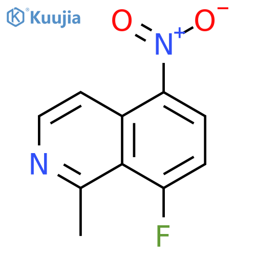 8-fluoro-1-methyl-5-nitroisoquinoline structure