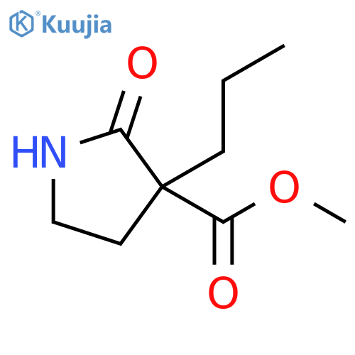 methyl 2-oxo-3-propylpyrrolidine-3-carboxylate structure
