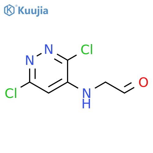 2-[(3,6-dichloropyridazin-4-yl)amino]acetaldehyde structure