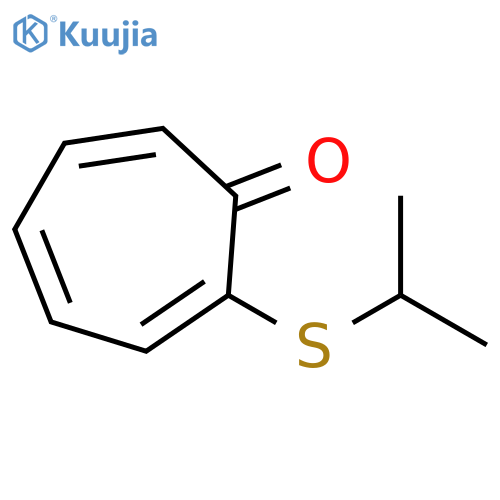 2-(propan-2-ylsulfanyl)cyclohepta-2,4,6-trien-1-one structure