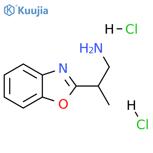 2-(1,3-benzoxazol-2-yl)propan-1-amine dihydrochloride structure