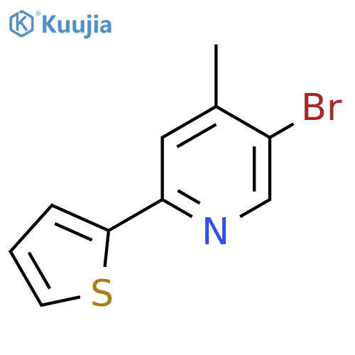 5-Bromo-4-methyl-2-(thiophen-2-yl)pyridine structure