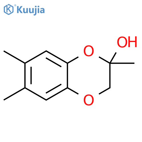 2,6,7-trimethyl-2,3-dihydro-1,4-benzodioxin-2-ol structure