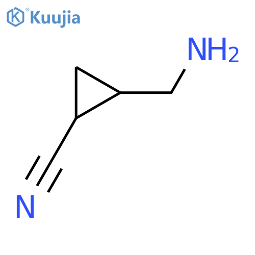 2-(Aminomethyl)cyclopropane-1-carbonitrile structure