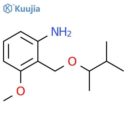 3-methoxy-2-{(3-methylbutan-2-yl)oxymethyl}aniline structure