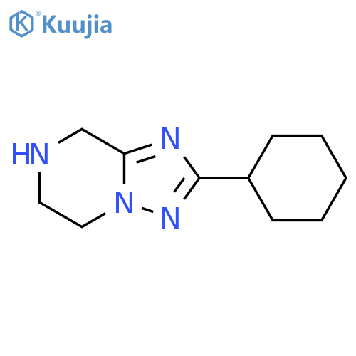 2-cyclohexyl-5H,6H,7H,8H-1,2,4triazolo1,5-apyrazine structure