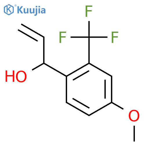 1-4-methoxy-2-(trifluoromethyl)phenylprop-2-en-1-ol structure