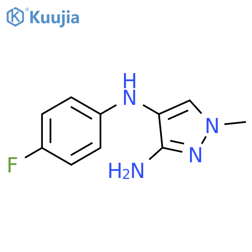 N4-(4-fluorophenyl)-1-methyl-1H-pyrazole-3,4-diamine structure