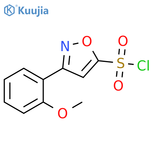 3-(2-methoxyphenyl)-1,2-oxazole-5-sulfonyl chloride structure
