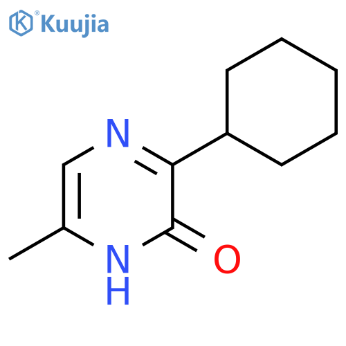 3-cyclohexyl-6-methyl-1,2-dihydropyrazin-2-one structure