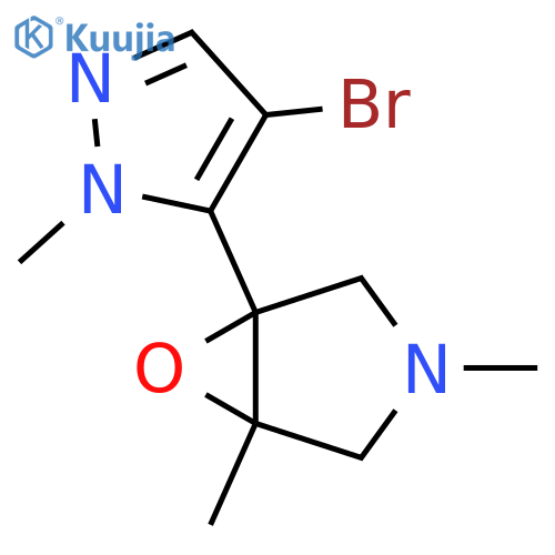 1-(4-bromo-1-methyl-1H-pyrazol-5-yl)-3,5-dimethyl-6-oxa-3-azabicyclo3.1.0hexane structure