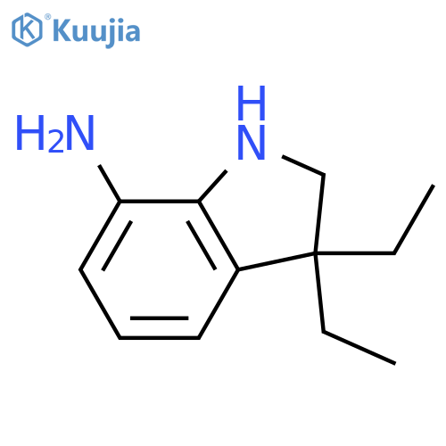3,3-diethyl-2,3-dihydro-1H-indol-7-amine structure