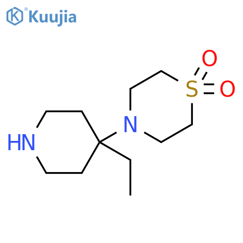 4-(4-ethylpiperidin-4-yl)-1lambda6-thiomorpholine-1,1-dione structure