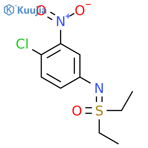 (4-chloro-3-nitrophenyl)iminodiethyl-lambda6-sulfanone structure