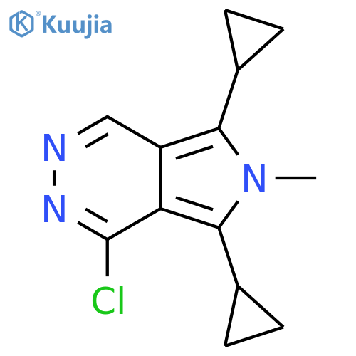 1-chloro-5,7-dicyclopropyl-6-methyl-6H-pyrrolo3,4-dpyridazine structure