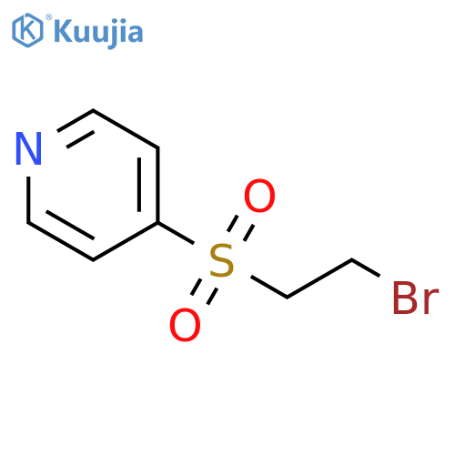 4-(2-bromoethanesulfonyl)pyridine structure