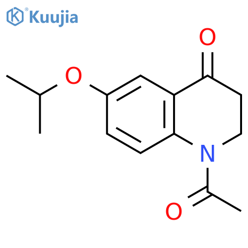 1-acetyl-6-(propan-2-yloxy)-1,2,3,4-tetrahydroquinolin-4-one structure