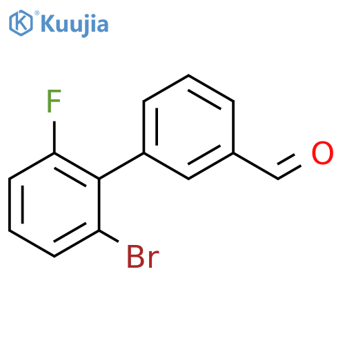 3-(2-bromo-6-fluorophenyl)benzaldehyde structure