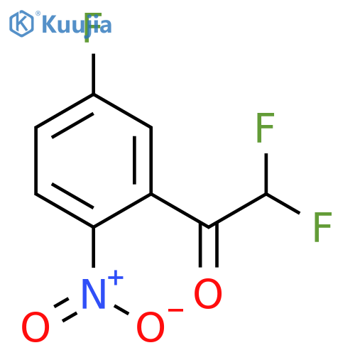 2,2-difluoro-1-(5-fluoro-2-nitrophenyl)ethan-1-one structure