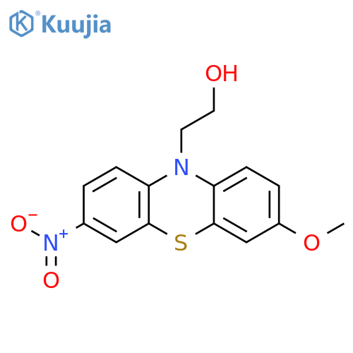 10H-Phenothiazine-10-ethanol, 3-methoxy-7-nitro- structure