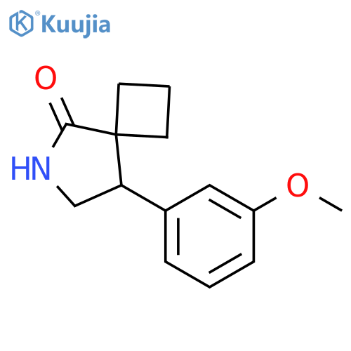 8-(3-methoxyphenyl)-6-azaspiro3.4octan-5-one structure