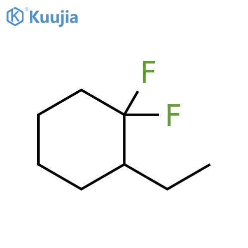 2-ethyl-1,1-difluorocyclohexane structure