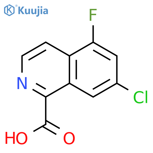 7-chloro-5-fluoroisoquinoline-1-carboxylic acid structure