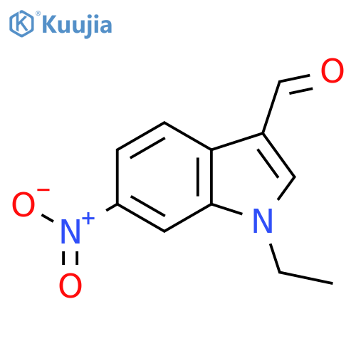 1-Ethyl-6-nitro-1H-indole-3-carbaldehyde structure