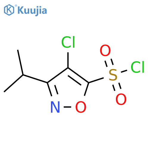 4-chloro-3-(propan-2-yl)-1,2-oxazole-5-sulfonyl chloride structure