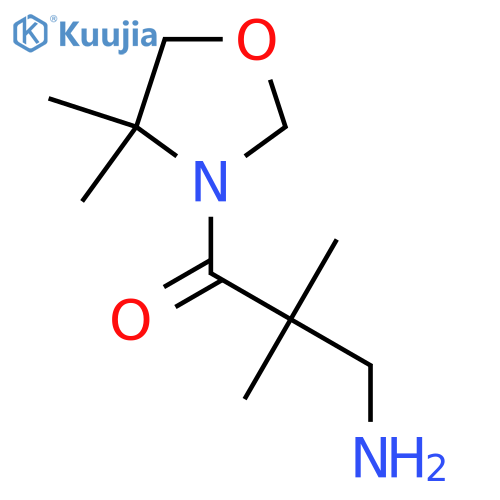 3-Amino-1-(4,4-dimethyl-1,3-oxazolidin-3-yl)-2,2-dimethylpropan-1-one structure
