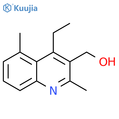 (4-ethyl-2,5-dimethylquinolin-3-yl)methanol structure