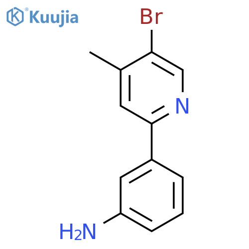 3-(5-Bromo-4-methylpyridin-2-yl)aniline structure