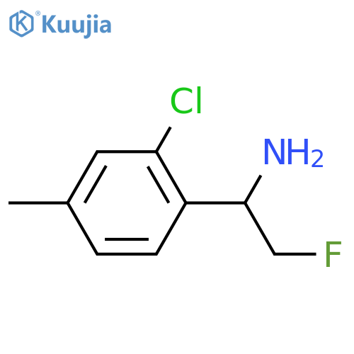 1-(2-chloro-4-methylphenyl)-2-fluoroethan-1-amine structure