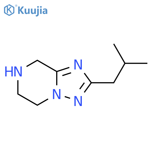 2-(2-methylpropyl)-5H,6H,7H,8H-1,2,4triazolo1,5-apyrazine structure