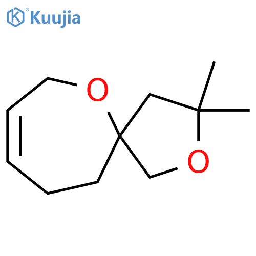 3,3-dimethyl-2,6-dioxaspiro4.6undec-8-ene structure