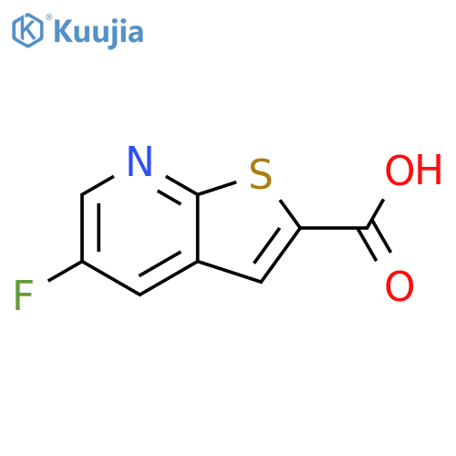 5-fluorothieno2,3-bpyridine-2-carboxylic acid structure
