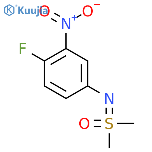 (4-fluoro-3-nitrophenyl)iminodimethyl-lambda6-sulfanone structure