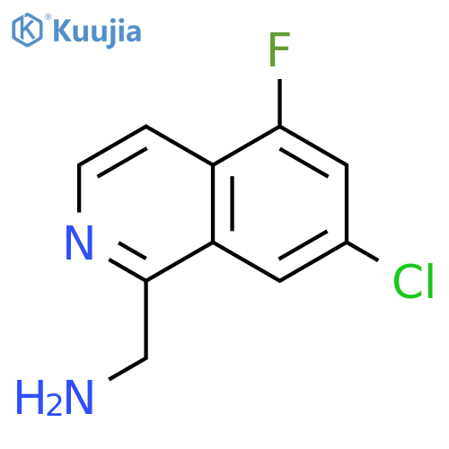 (7-chloro-5-fluoroisoquinolin-1-yl)methanamine structure