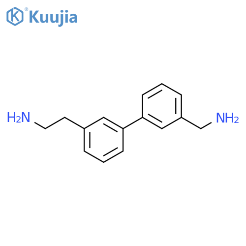 2-{3-3-(aminomethyl)phenylphenyl}ethan-1-amine structure