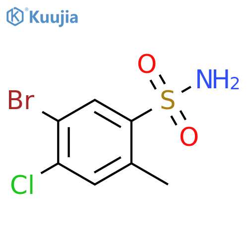 5-bromo-4-chloro-2-methylbenzene-1-sulfonamide structure