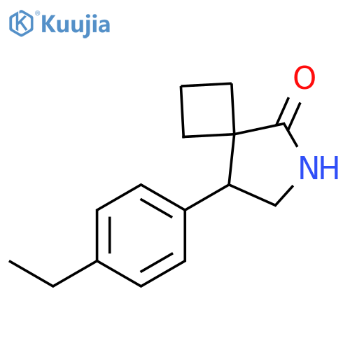 8-(4-ethylphenyl)-6-azaspiro3.4octan-5-one structure