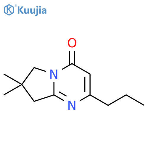 7,7-dimethyl-2-propyl-4H,6H,7H,8H-pyrrolo1,2-apyrimidin-4-one structure
