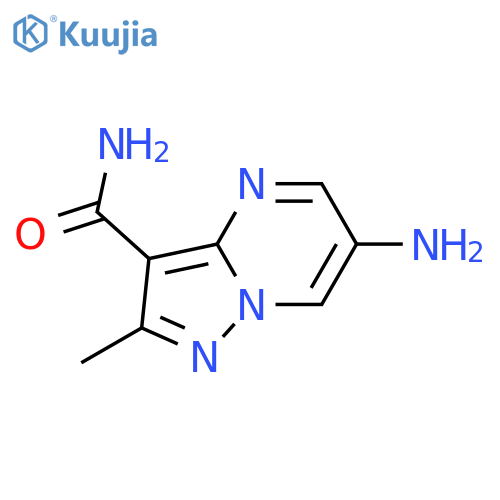 6-amino-2-methylpyrazolo1,5-apyrimidine-3-carboxamide structure