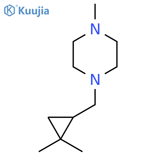 1-(2,2-dimethylcyclopropyl)methyl-4-methylpiperazine structure