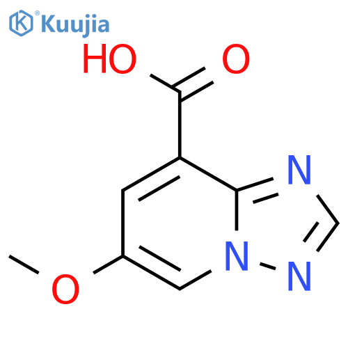 6-methoxy-1,2,4triazolo1,5-apyridine-8-carboxylic acid structure