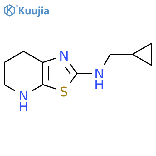 N-(cyclopropylmethyl)-4H,5H,6H,7H-1,3thiazolo5,4-bpyridin-2-amine structure