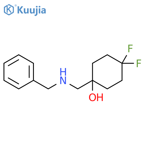 1-(benzylamino)methyl-4,4-difluorocyclohexan-1-ol structure